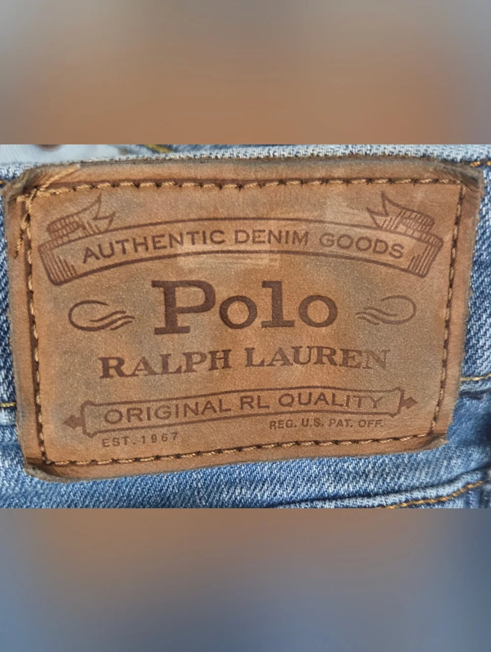 Polo Ralph Lauren Mens Hampton Relaxed Straight Fit Jeans Size 38/32 Preppy